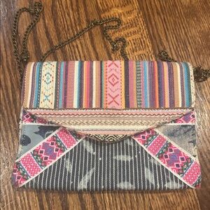 Anthropology Kimchi Blue Wallet/Purse/Clutch with Detachable Chain